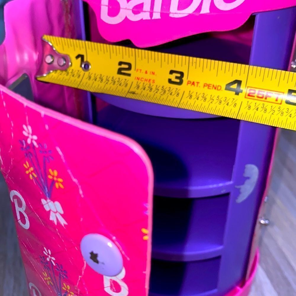 Barbie pink purse accessories tote bag 90s Barbie Accessory Case Mattel toys - Picture 9 of 12